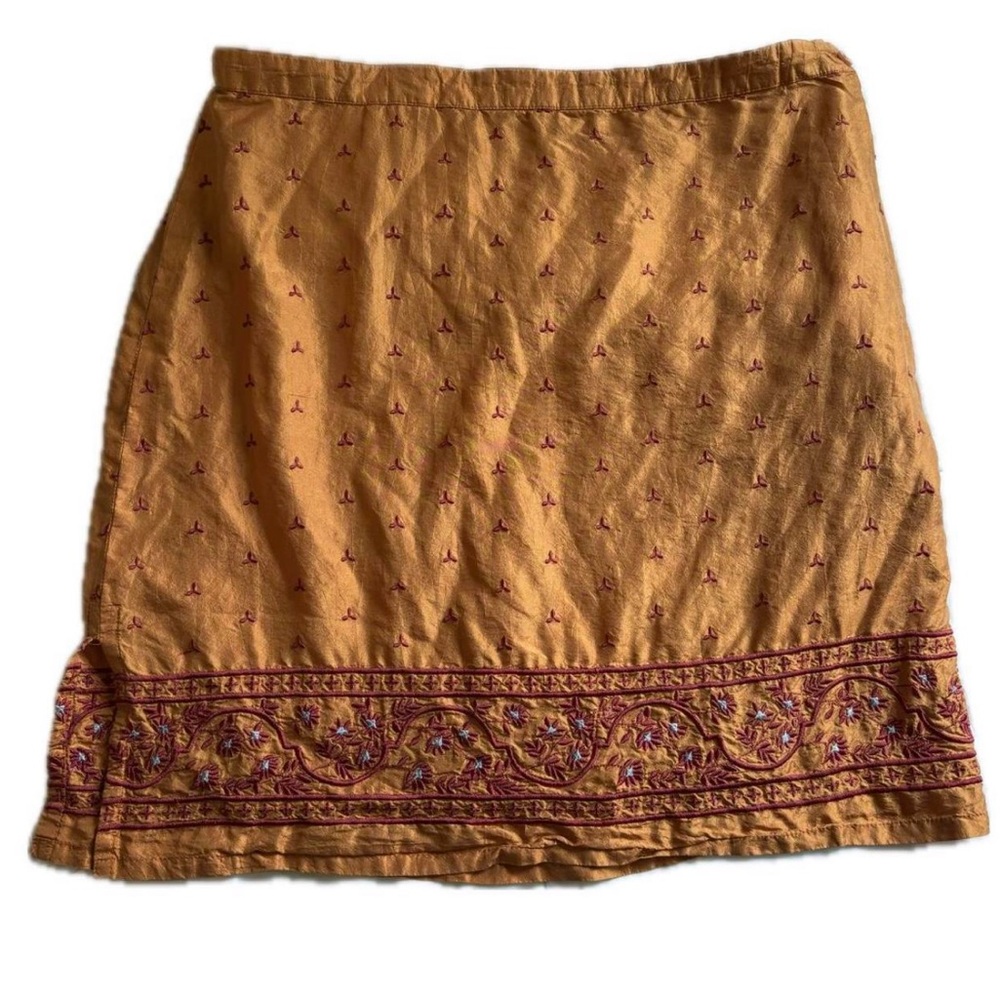 Y2K Boho Mini Skirt